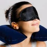 旅行三件套充气U型枕眼罩旅游三宝u形飞机睡枕靠枕耳塞气枕避光