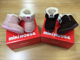 日本原产miki*house雪地靴保暖靴冬季学步鞋加厚棉鞋外贸学步鞋