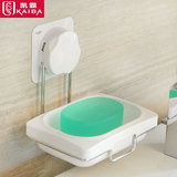 凯霸真空吸盘香皂盒 创意欧式浴室沥水肥皂盒超强吸力壁挂肥皂架