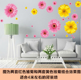 特价家居装饰房间贴画客厅沙发电视背景墙贴创意墙壁贴纸浪漫菊花