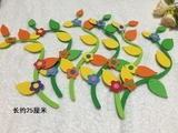 泡沫立体玫瑰花组合幼儿园教室墙面环境布置装饰材料用品贴画贴纸