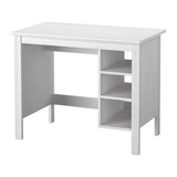 【IKEA/宜家专业代购】    布鲁萨里   书桌, 白色