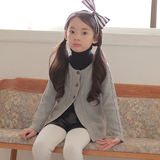亲子装女童秋装外套春2016韩国童装新款长袖毛衣大童针织开衫外套