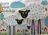 超大EVA立体墙贴 幼儿园教室环境布置用品 泡沫云朵小绵羊墙贴