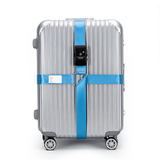SMACO行李箱十字打包带捆箱带 出国TSA海关密码锁捆绑旅行拉箱带