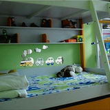 镜面卡通小火车儿童卧房客厅沙发墙背景墙贴3D立体可爱装饰墙贴