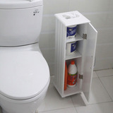 欧式浴室纸巾柜厕所厨房角柜实木收纳柜洗手间置物架落地马桶边柜