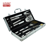 LINDO户外不锈钢烧烤组合工具 夹具 用具用品配件专业BBQ烤具套装