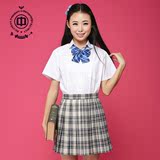 2016制服新款日韩学生服少女裙甜美百褶裙超美百搭米兰格格子裙