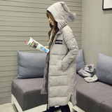 6362韩版少女冬装新款修身棉衣中长款显瘦外套时尚过膝加厚棉服