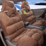 新款冬季汽车坐垫套羽绒棉瑞纳帕萨特朗逸花冠专用座垫女全包座垫