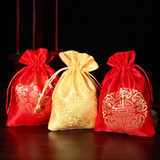 织锦袋织锦缎喜糖袋子 婚庆用品布艺喜糖盒子 中式结婚回礼手提袋