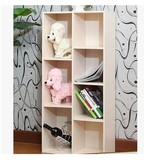 简易书柜子储物柜带门宜家具实木小柜子组装书橱卧室床头柜儿童柜