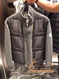 正品代购 Moncler/蒙口2015冬季新款时尚男装 拼接立领羽绒服外套