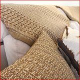 风格四季咖啡色超细灯芯绒包边 纯组北欧可定做棉加厚手工 沙发垫