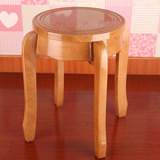 实木凳子时尚简约方凳创意圆凳非塑料凳板凳餐凳椅子橡木凳特价