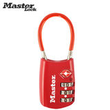 玛斯特锁具MasterLock密码锁TSA海关锁出国旅行箱包挂锁4688D 黑?