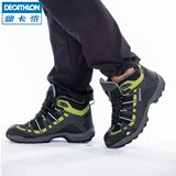 迪卡侬 登山鞋 冬季男 女户外鞋 高帮防水防滑耐磨徒步鞋QUECHUA