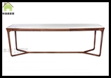 林逸美意大利设计黑胡桃木实木餐桌简约现代胡桃木餐桌北欧餐桌