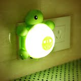 17549\GAGEEK创意小乌龟墙壁插座扩展式小夜灯声光控床头灯