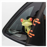个性搞笑车贴卡通青蛙贴画3D立体装饰贴花壁虎汽车贴纸室内室外