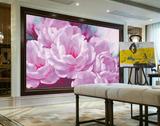 客厅电视背景沙发装饰大型无缝壁画墙纸布欧式油画花卉时尚优雅