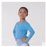 舞蹈服装儿童练功服长袖打结拉丁女童练功服芭蕾舞上衣外套特价