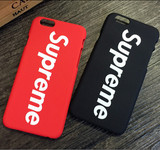潮牌supreme iphone6s手机壳磨砂苹果6plus保护壳情侣硬壳5s外壳