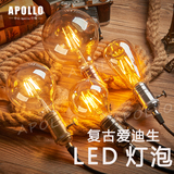 爱迪生灯泡进口台湾LED复古E27螺口创意吊灯泡暖黄节能光源照明灯