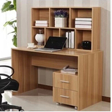 包邮双人电脑桌台式家用 书桌书柜子书架组合特价 办公桌简约