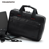TRANPATH编织纹笔记本电脑包14寸15寸手提单肩双肩斜跨公文便携包