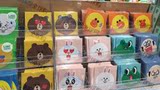 韩国代购 line 布朗熊可妮兔莎莉鸡 小卡片 贺卡 生日卡 祝福卡片