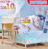 松木特价吊铃1.5米男滑滑梯可折叠护栏婴儿床童床摇篮床儿童床