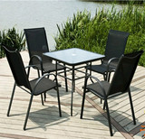 日日晴 户外家具特斯林网布桌椅伞室外咖啡厅网布椅庭院阳台花园