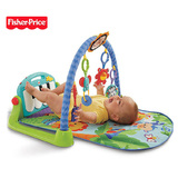 费雪多功能踢踏钢琴健身架BMH49婴儿游戏毯爬行垫宝宝玩具0-1岁