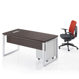 东胜办公家具办公桌椅主管职员单人位 黑橡木色 1.2米*0.6米主桌(