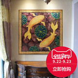 东南亚油画泰式风格高档客厅挂画书房玄关背景墙装饰画抽象画壁画