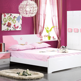 新款儿童床男孩女孩地中海1.2米套房组合单人床1.5小孩粉色公主床