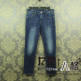 GXG男装16新款 时尚百搭款蓝色休闲牛仔裤62205100