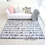 韩国代购【ASA ROOM】地毯 字母卧室客厅短绒爬行垫地垫 dc801
