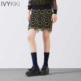Ivykki艾维女裙套装两件套半身蕾丝裙镂空设计夏秋新款半裙包臀裙