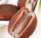 韩国进口休闲年货零食 超厚夹心蛋糕乐天软糯米巧克力打糕186g