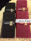 Calvin Klein女士CK真皮反绒长款钱包合集 美国专柜正品代购礼物