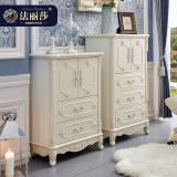 法丽莎家家具欧式斗柜实木雕花烤漆二三斗柜卧室储物柜特价G2
