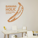 香蕉的艺术 喜格格墙贴 餐厅贴纸可移除客厅背景墙壁纸水果