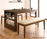特价创意小户型储物餐桌椅组合多功能两人用饭桌收纳桌伸缩折叠桌