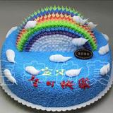 嘉丰仿真蛋糕模型新款彩虹系列12寸