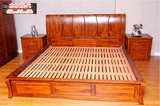 缅甸高端全柚木实木床 简约现代简约家具1.82.0米双人床婚床特价