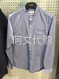ZIOZIA男装韩版立领修身衬衫专柜正品代购CBW1WC1101原价498