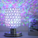 水晶台灯卧室床头婚庆温馨浪漫创意个性七彩LED现代简约礼品台灯